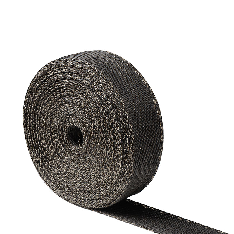 Titanium and Black Blended Exhaust Wrap