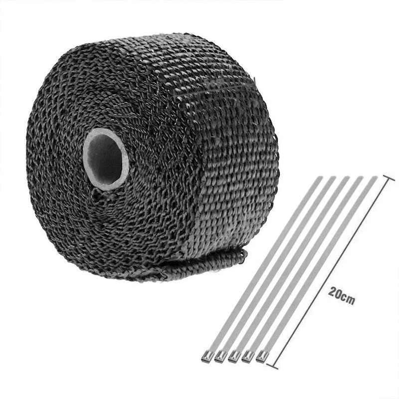 Installation Guidelines for Titanium and Black Blended Exhaust Wrap